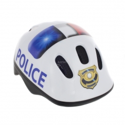Kask ochronny, dziecięcy, z regulacją, rowerowy, na rolki POLICE